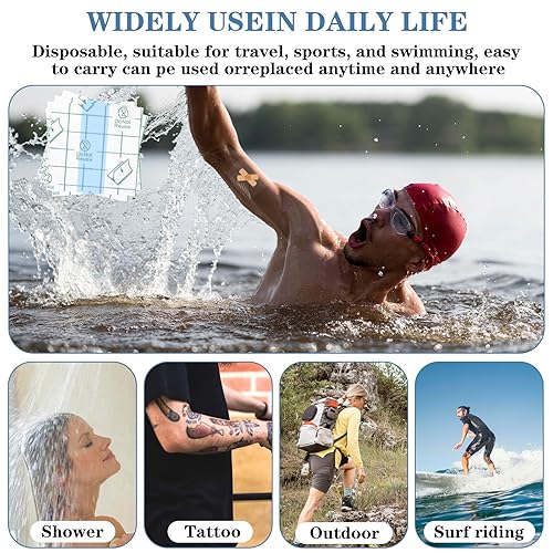 100Pcs Makeup Hand Mixing Palette Single Use Professional Makeup Artist Must Haves Disposable Transparent Waterproof Cosmetic/Foundation Tray Adhesive Tape for Women Girls