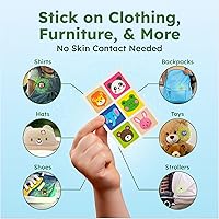 Vista 5 de BugMD Calcomanías de Squito repelente de mosquitos para niños (78 calcomanías), parches repelentes de insectos seguros y eficaces para niños