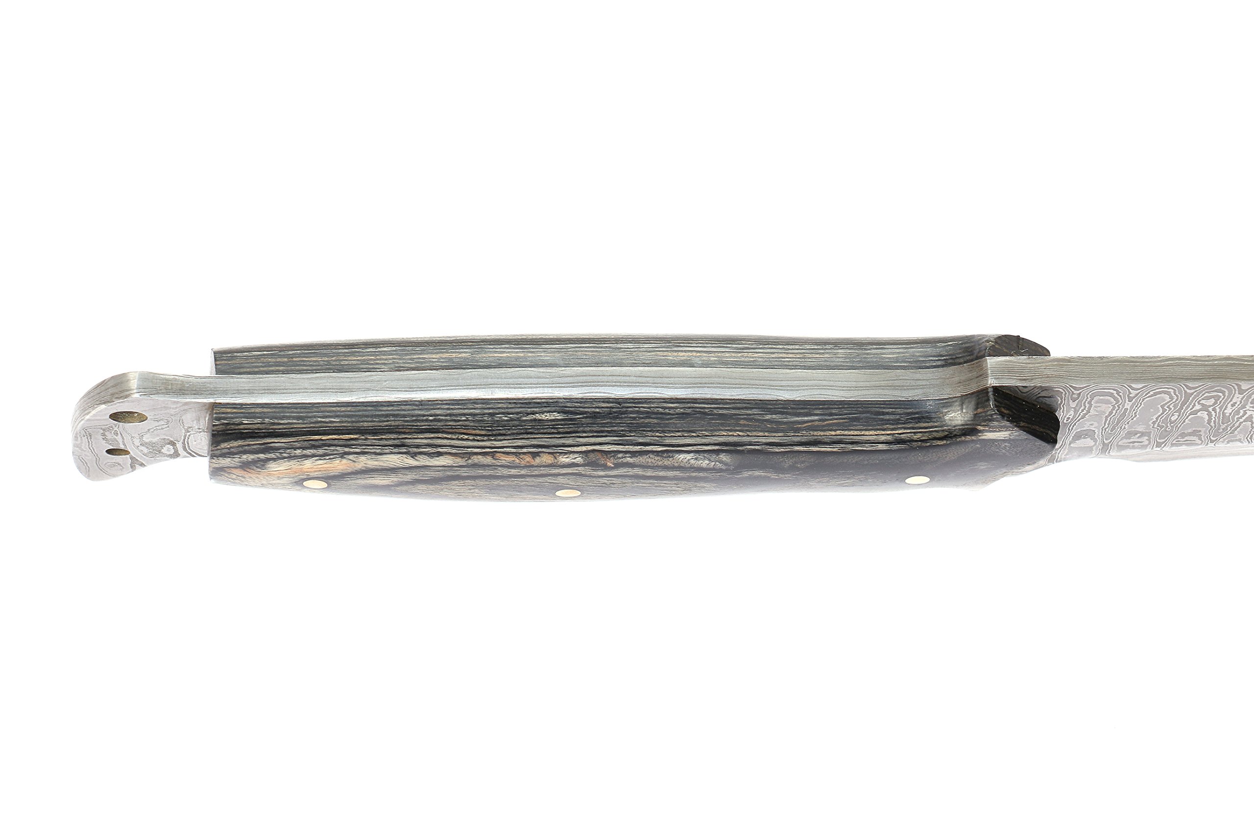 Perkin Damast Stahl messer - 61 cm Feststehendes Jagdmesser Schwert - SDPH