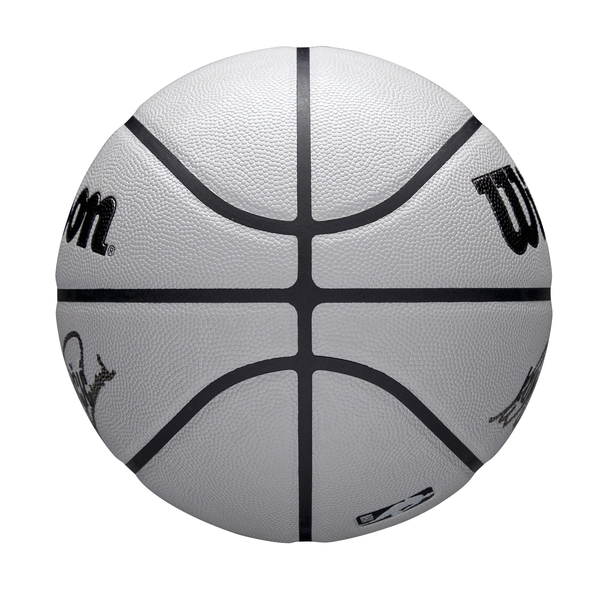 Wilson Balón NBA Player Icon UV, Diseño Dončić, con Protección UV y Textura Pure Feel, Proporciona Recubrimiento de Agarre Verdadero y Rebote Confiable, Color: Gris, Talla: 7