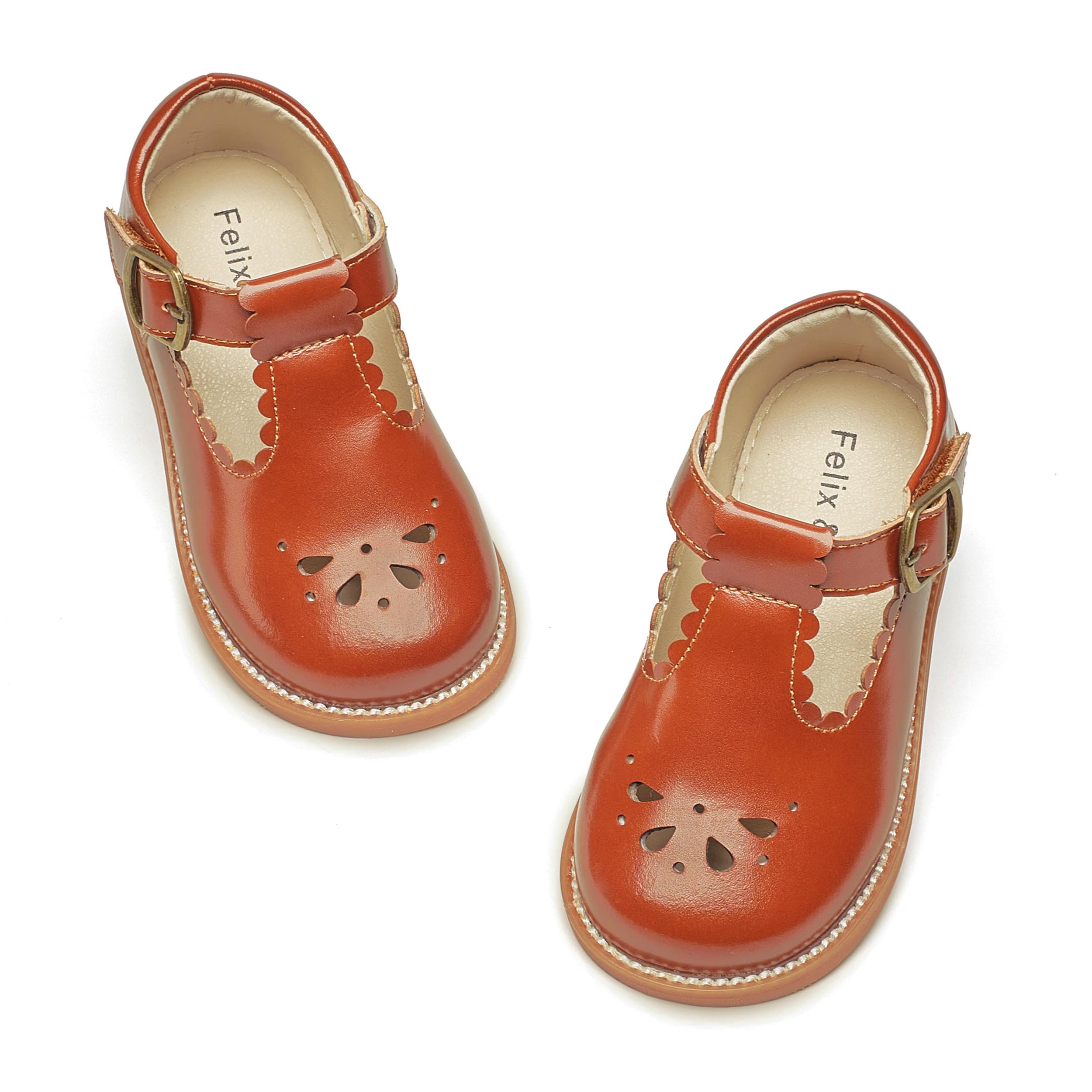 Felix & Flora Toddler Little Girl Mary Jane Dress Shoes - Ballet Flats for Girl Party School Shoes