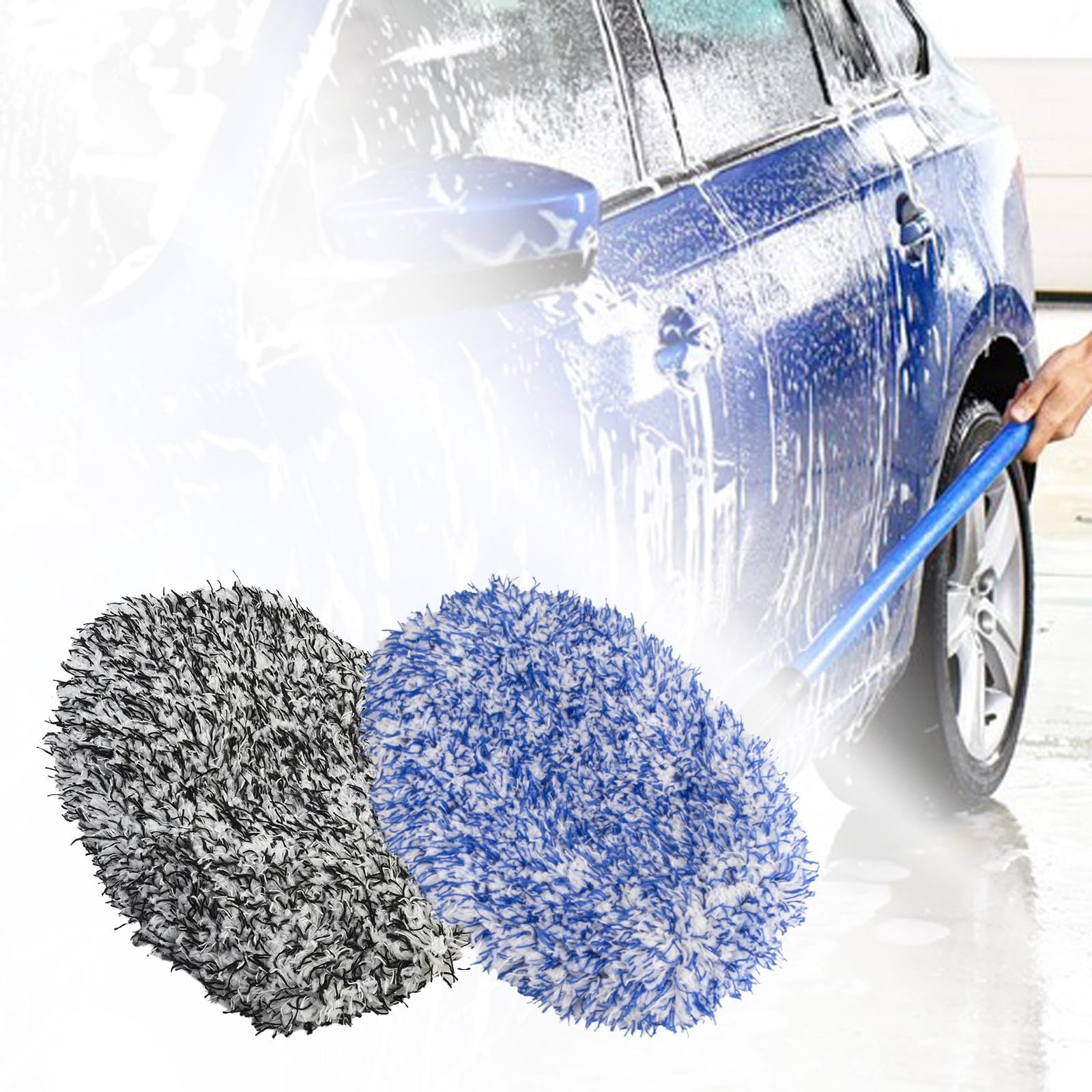 CALANDIS™ Car Wash Mop Replacement Head Detachable for Car Household Cleaning Mop Black | Washing Brushes & Nozzles | Automotive Care & Detailing | Automotive Tools & Supplies 4