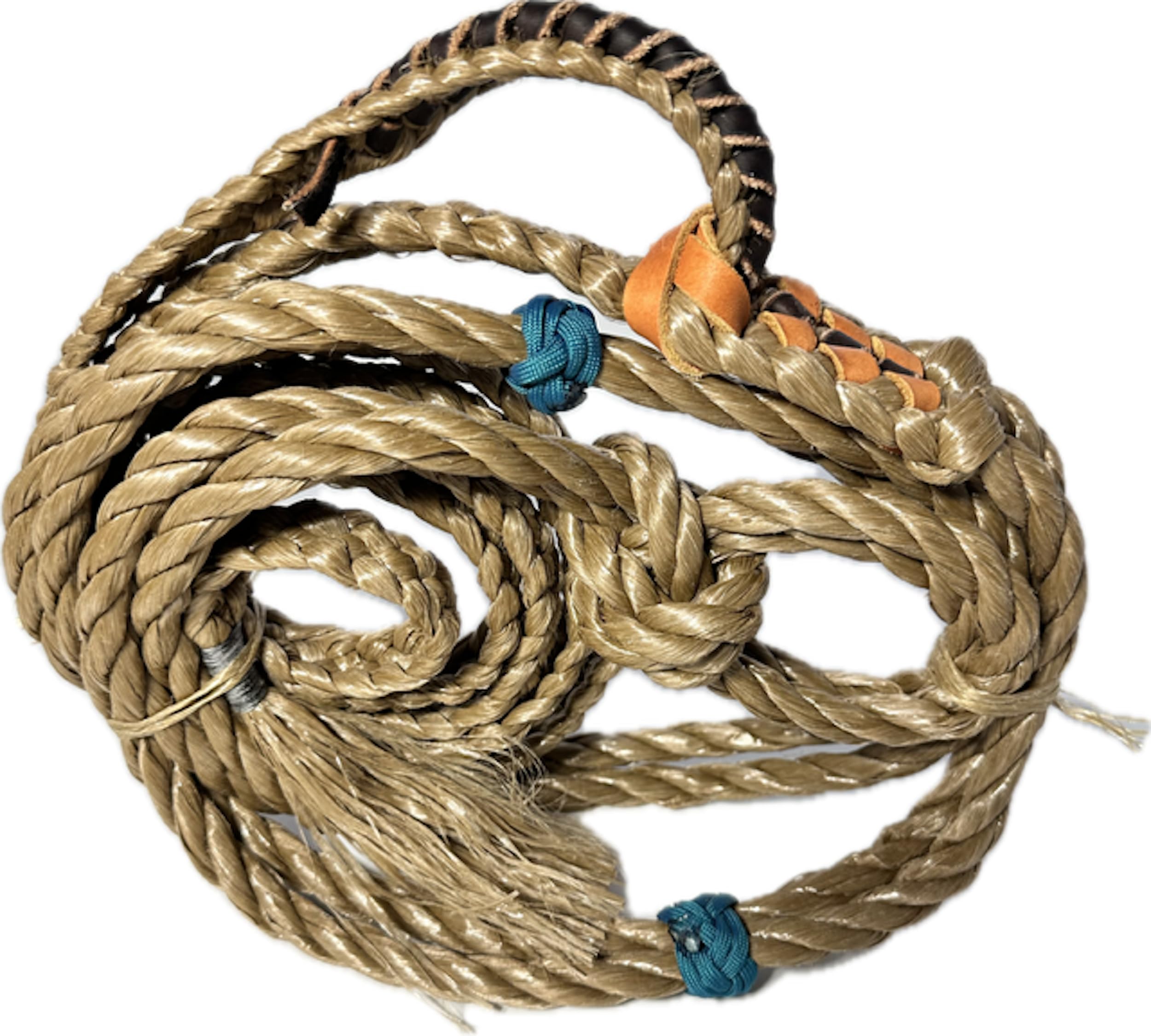 Steer Riding Rope Right/Left-Hand Length with Knot 10' 6" High Strength