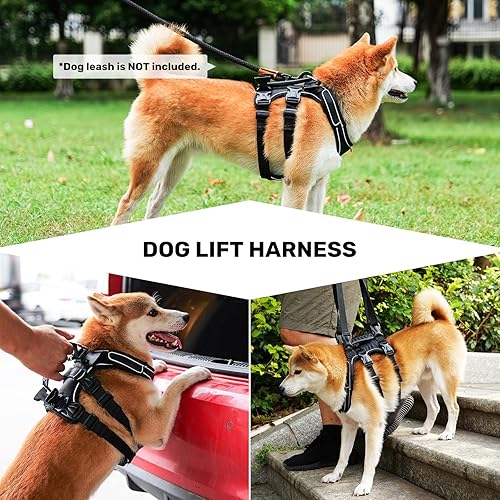 Miniatura 4 de Arnés de elevación para perros, arnés de apoyo y recuperación para perros pequeños, medianos y grandes, arnés de chaleco de elevación de