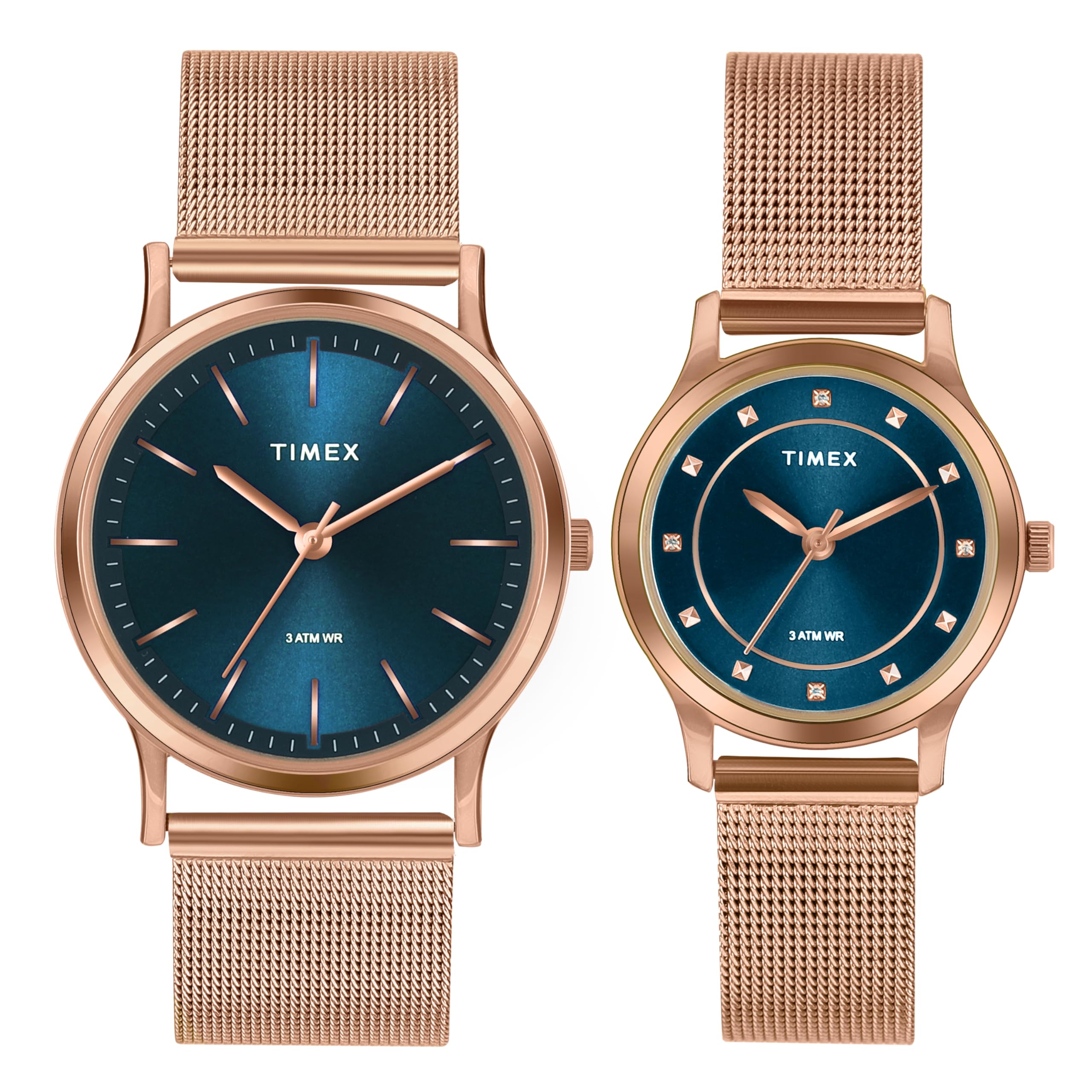 TIMEX Unisex Teal Round Analog Pair Watch- TW00ZP002 (B0CXTHZDMZ) Amazon Price History, Amazon Price Tracker