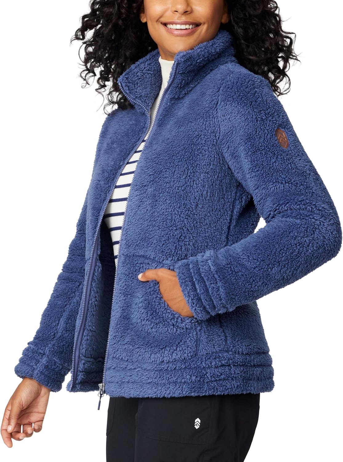 Free Country Womens Sherpa Faux Fur Fleece Jacket Warm Comfortable Ladies Sweatshirt Casual Fall Winter Coat for Women-Sierra