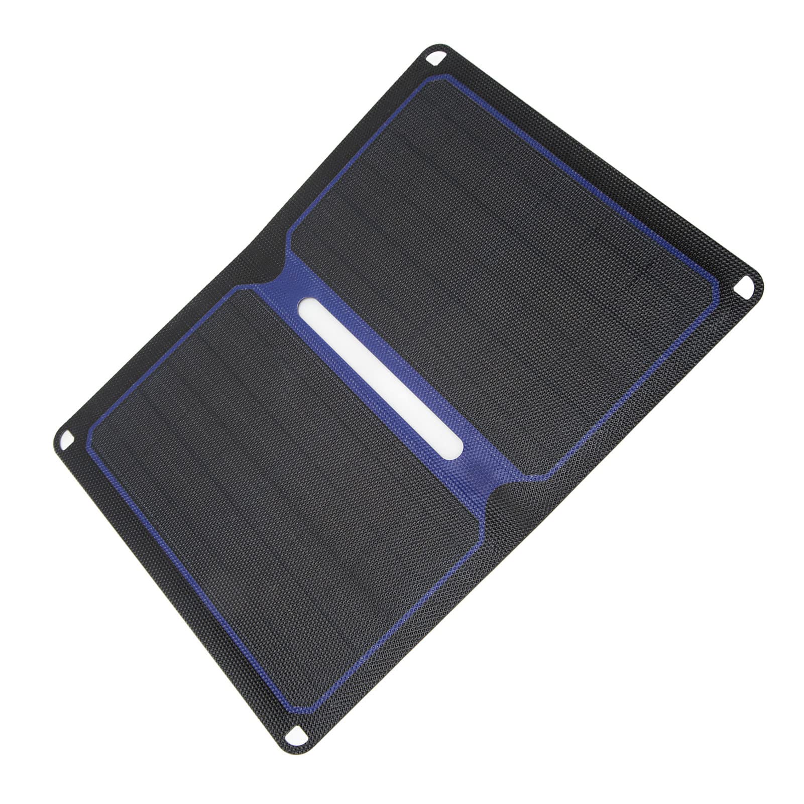 Cargador de panel solar de 14 W, portátil, impermeable, plegable, para camping y viajes, diseño monocristalino