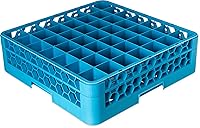 Vista 23 de Carlisle FoodService Products RG3614 OptiClean - Estante de vidrio con 36 compartimentos, compartimentos de 2.94 pulgadas, color azul (paquete de 6)