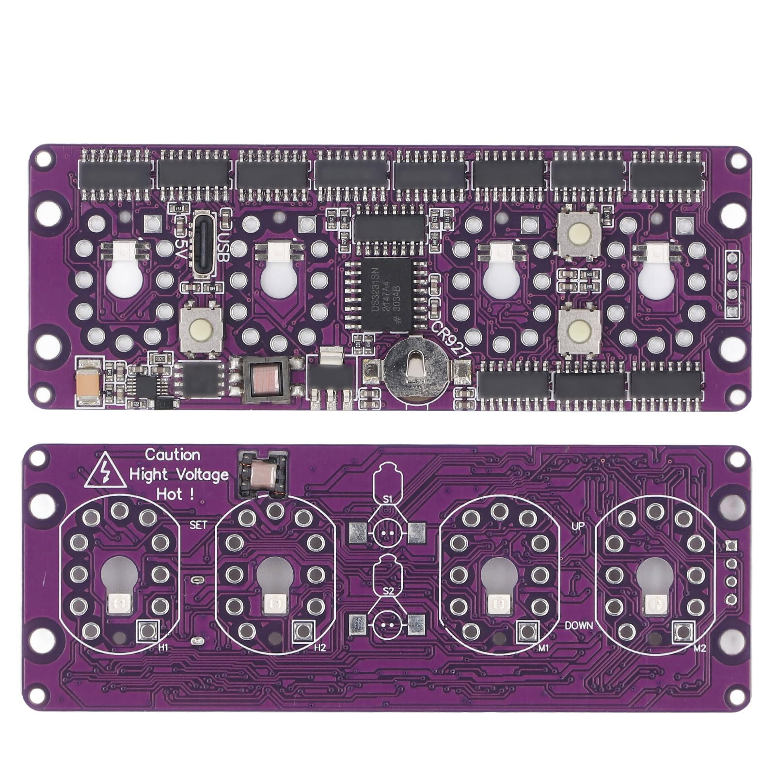 Nixie Tube Clock Circuit Board Retro Kit Modulo Antico per In14, Generatori di Orologi
