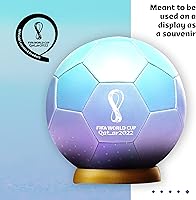 Vista 7 de Capelli Sport Copa Mundial de la FIFA Qatar 2022 Exhibición de recuerdo del balón de fútbol del torneo de fútbol con licencia oficial para jugadores