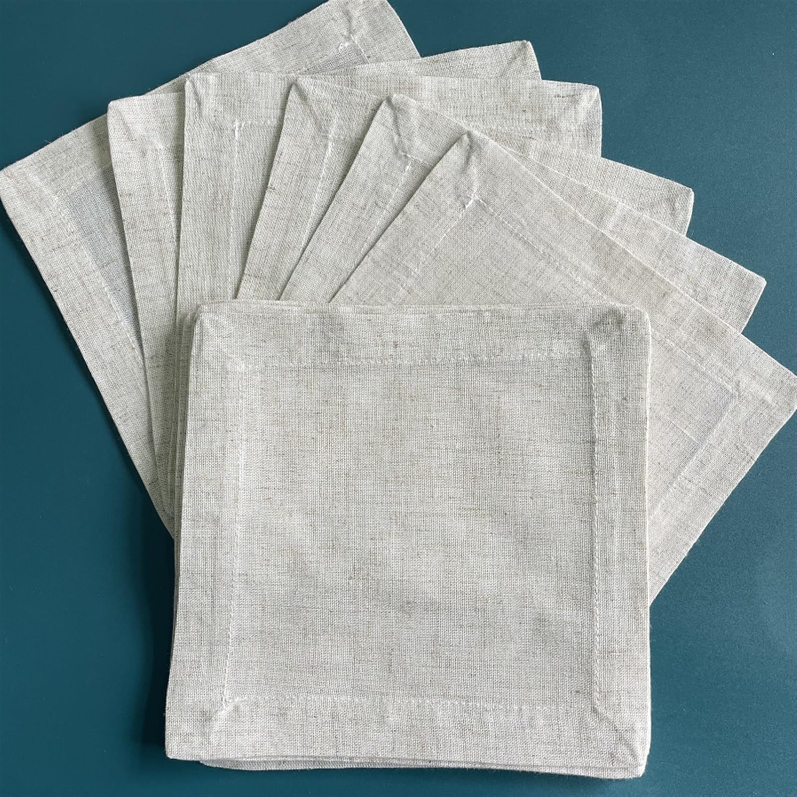 Cloth Napkins 12 Pieces White Napkins Cotton Fabric Napkin Table Dinner
