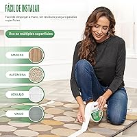 Vista 4 de YYXLIFE - Cinta adhesiva de doble cara extraíble para alfombras - Cinta adhesiva para alfombras para suelos de madera dura, cinta antideslizante