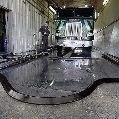 Miniatura 10 de Nuevo Dique de barrera contra derrames de cerdo, 10 pies de largo x 4 pulgadas de ancho x 2.25 pulgadas de alto, amarillo - PLR204-YW