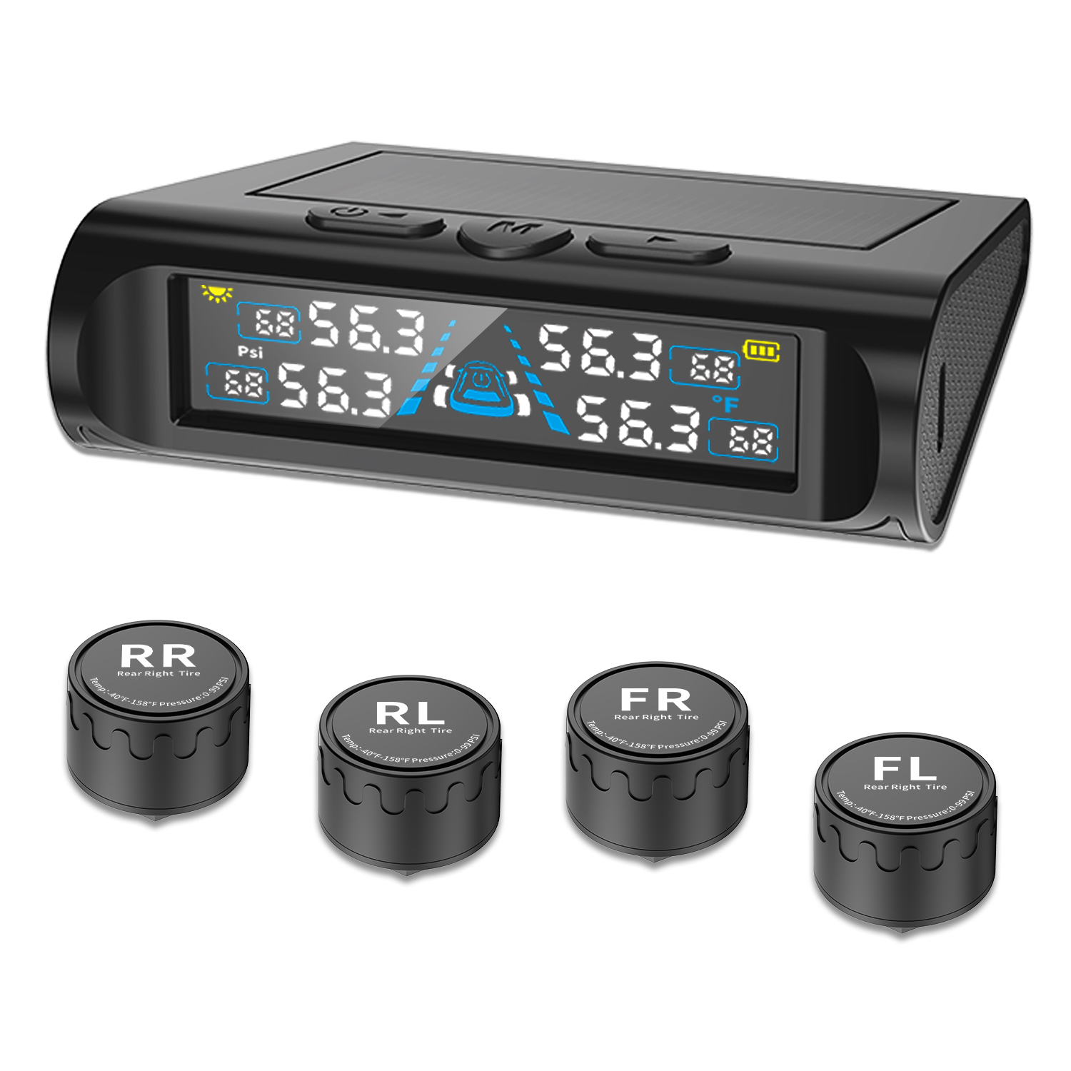 Amazon.co.jp: Stynxro TPMS タイヤ空気圧センサー 車 太陽光/USB充電