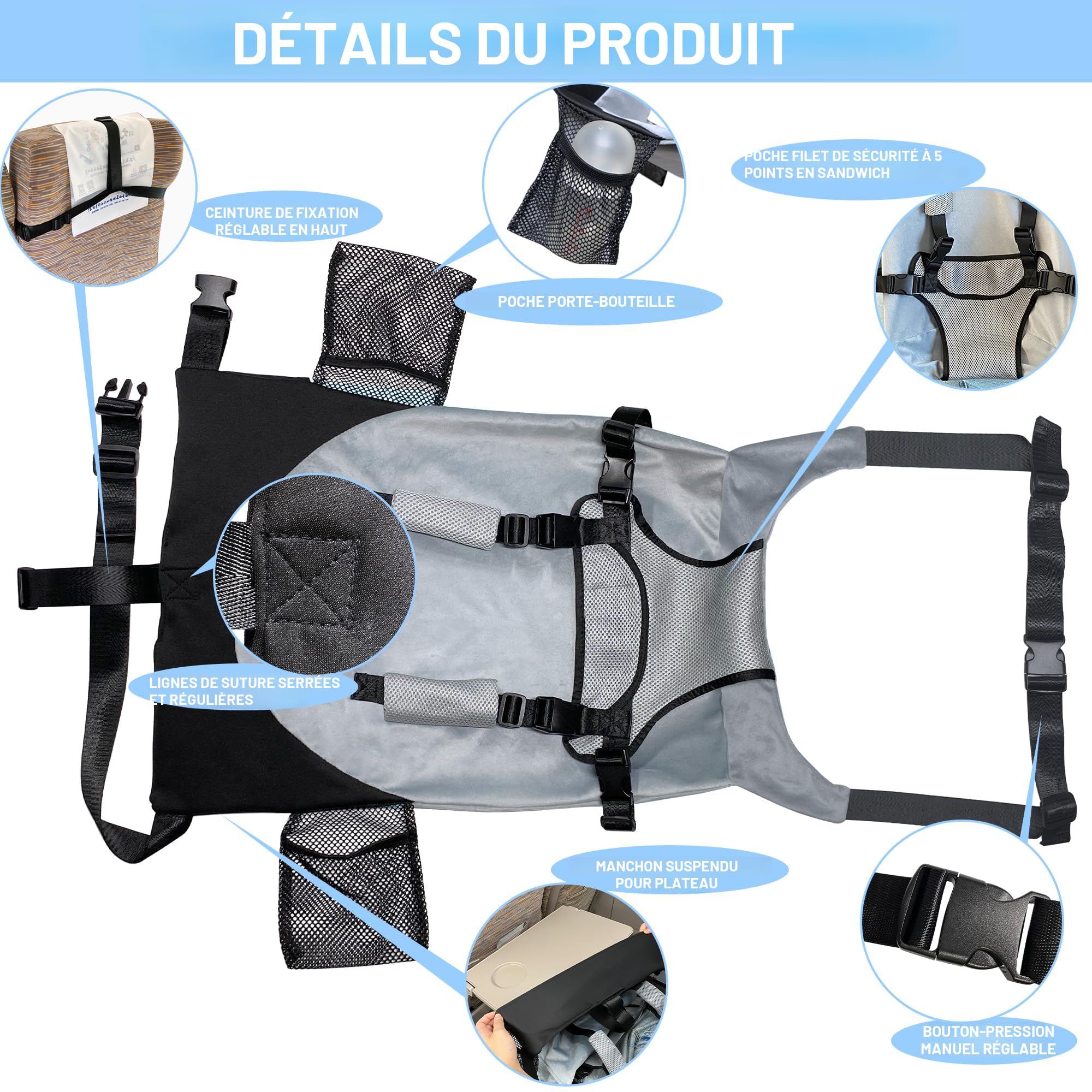 Lit D'Avion Pour Bébé Et Tout-Petit – Essentiel De Voyage Pour Voler (Neuf)