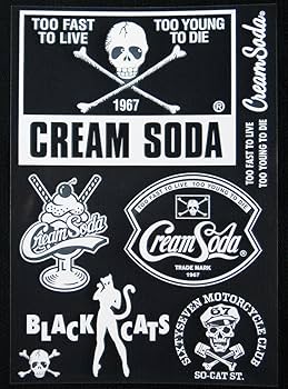 クリームソーダ ビンテージ ステッカー 3枚セット 楽天市場】CREAM SODAクリームソーダ◇CS ステッカーセットBC