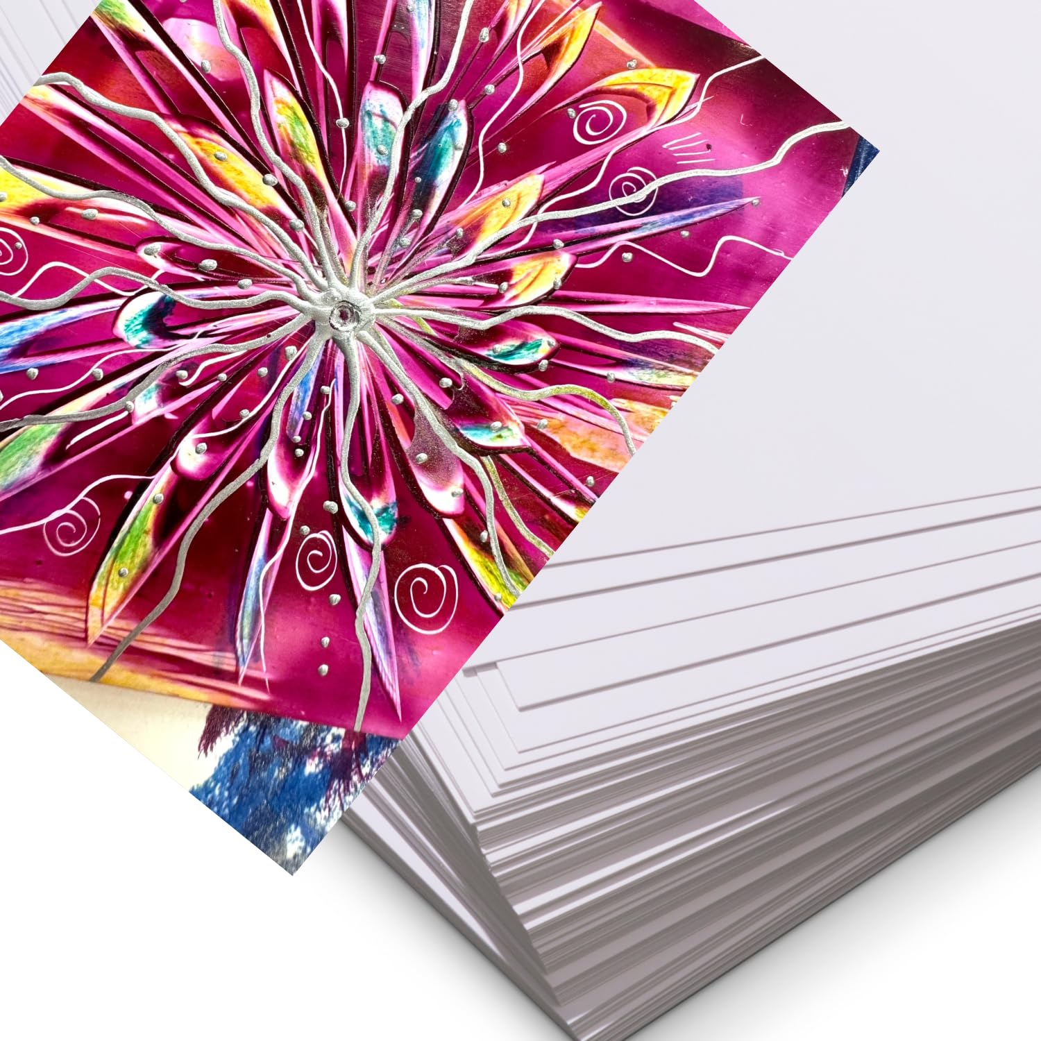 Encaustic Art The Original - Cartoncini da colorare, formato A3, 50 fogli, grande carta patinata per arte della cera, superficie da disegno bianca per pittura e pennino, alternativa alla tela, 300 g