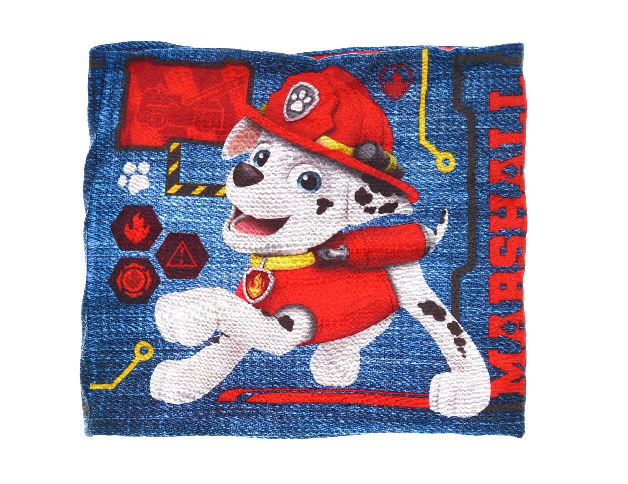 PAW PATROL Bufanda tubular Snood para niños, bufanda para el cuello, color rojo y azul