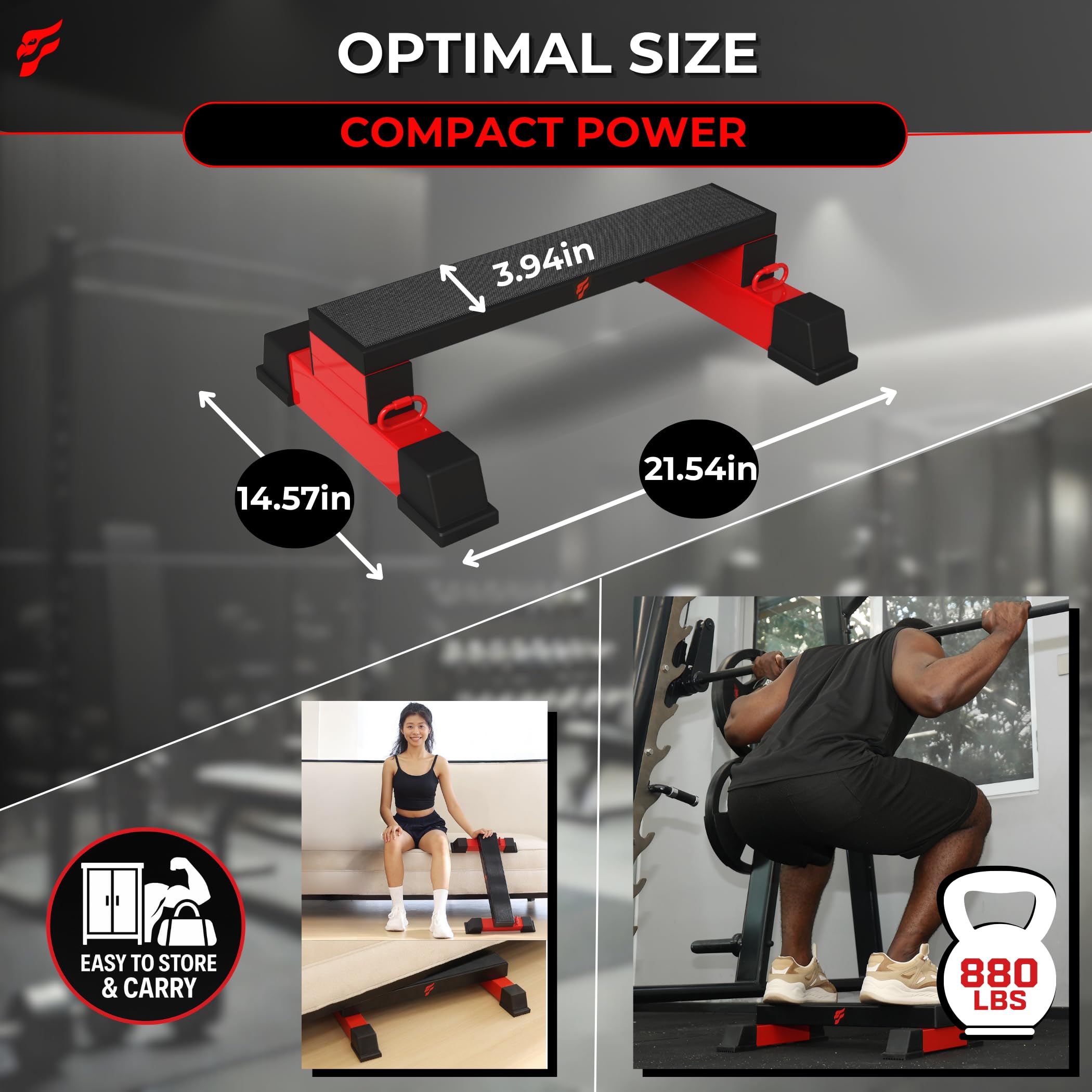 Pro Adjustable Raise Block - Versatile Workout Platform For - View #7