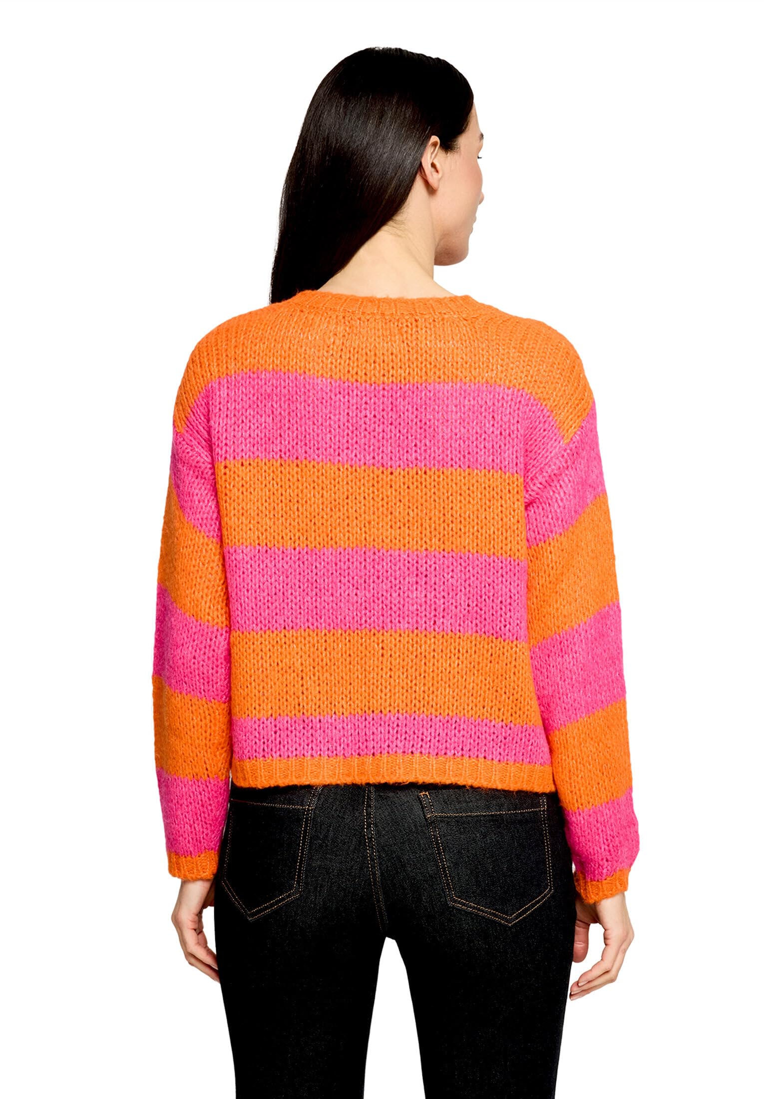 Cartoon Damen Strickpullover mit Rundhalsausschnitt