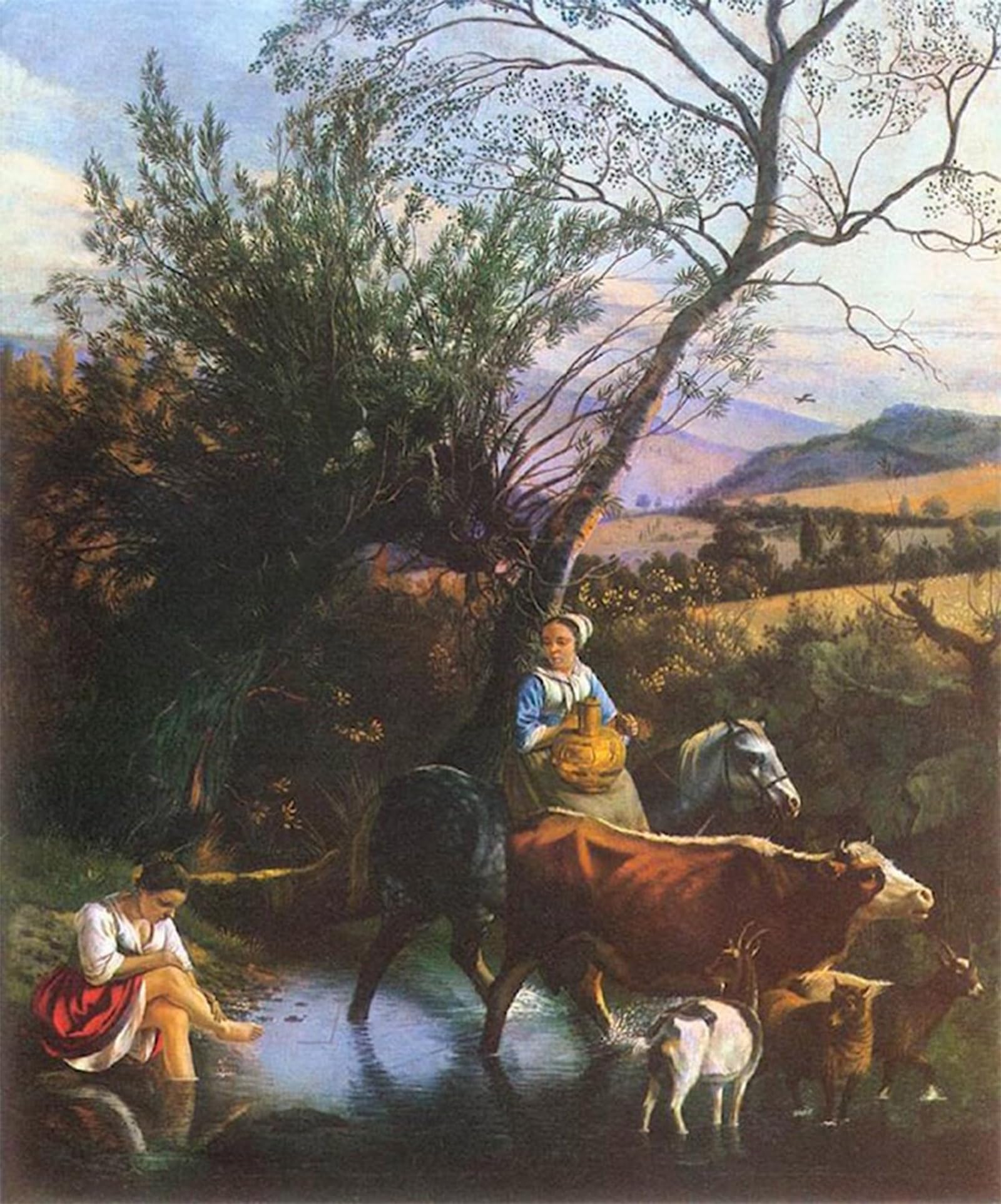 ARTXLXXBN Famous Prints Artwork Pictures Poster Painting Art Famous Artist by Jan Siberechts Artwork Landscape Pictures for Home Decor 60x90cm