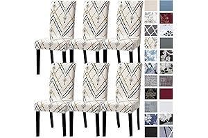 Elegant Dining Room Chair Covers (Set of 6)