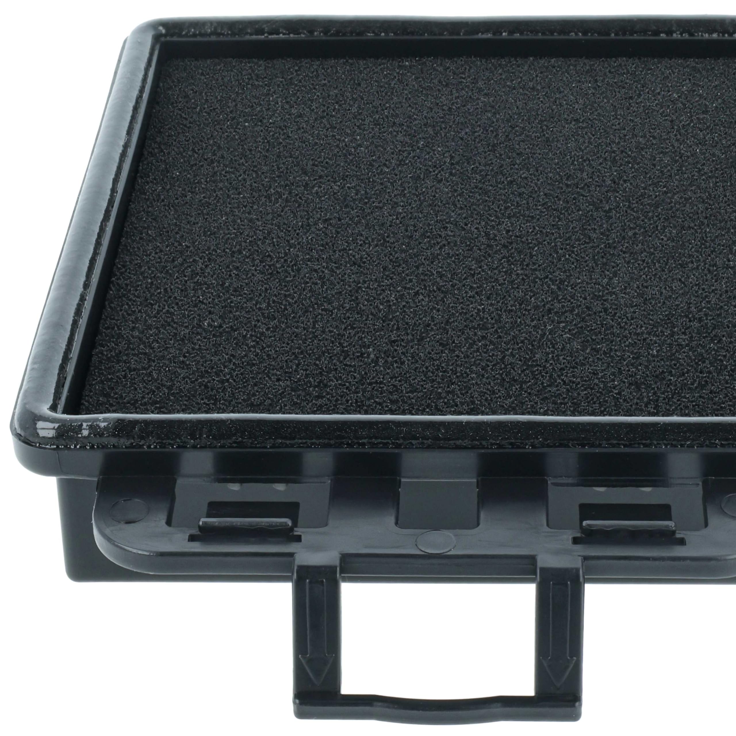 vhbw 4x Filtro de aspiradora compatible con Nilfisk Meteor - Filtro de espuma negro
