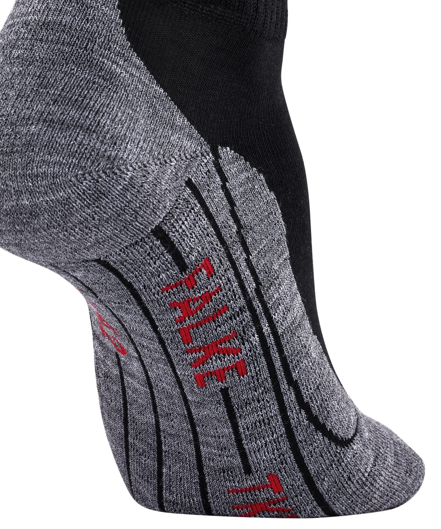 FALKE Kobiety Skarpety do wędrówek TK5 Wander Short W Sso wełna materiał funkcjonalny przeciw pęcherzom cienkie 1 Para, Czarny Black-Mix 3010, 39-40