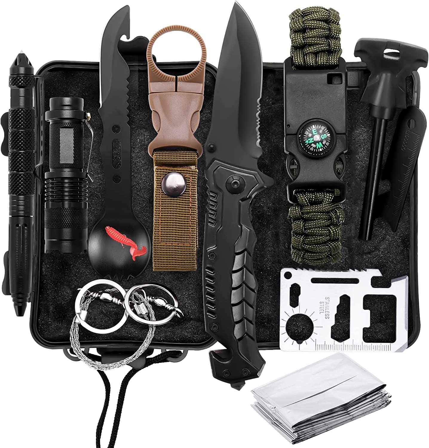For Him, Survival Kit 12 In 1, Survival Tools Cool