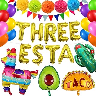 Three Esta Birthday Decorations Mexican Third Birthday Party Decoration 3rd Birthday Decorations Three Birthday Decorations Fiesta Birthday Party Decoration Cinco De Mayo Mexican Taco Party Decoration