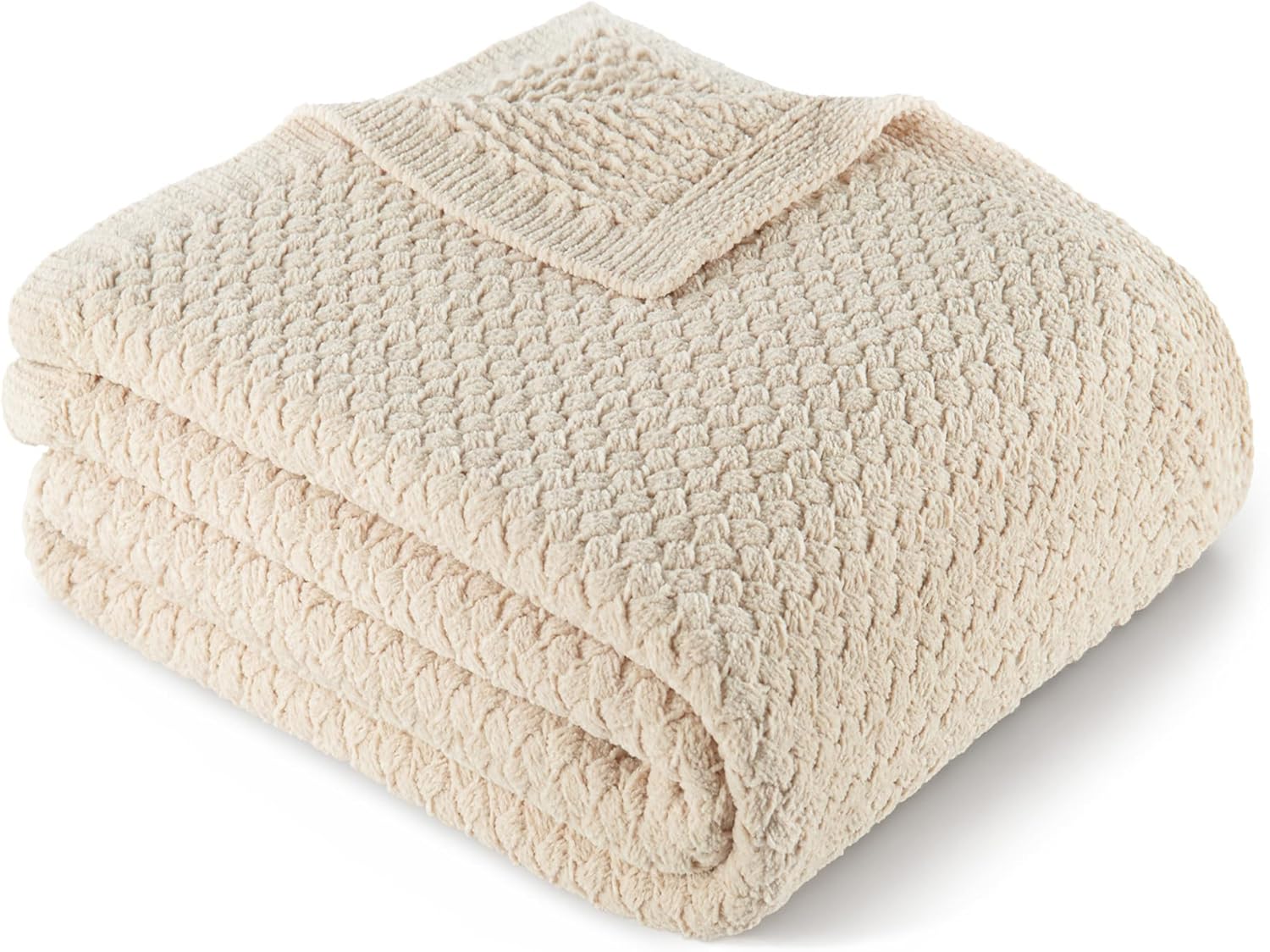 Whale Flotilla Chunky Knit Throw Blanket for Couch and Bed, Camel Decorative Cozy Fleece Blanket, Reversible Soft Fuzzy Woven Throws, 50x60 Inch