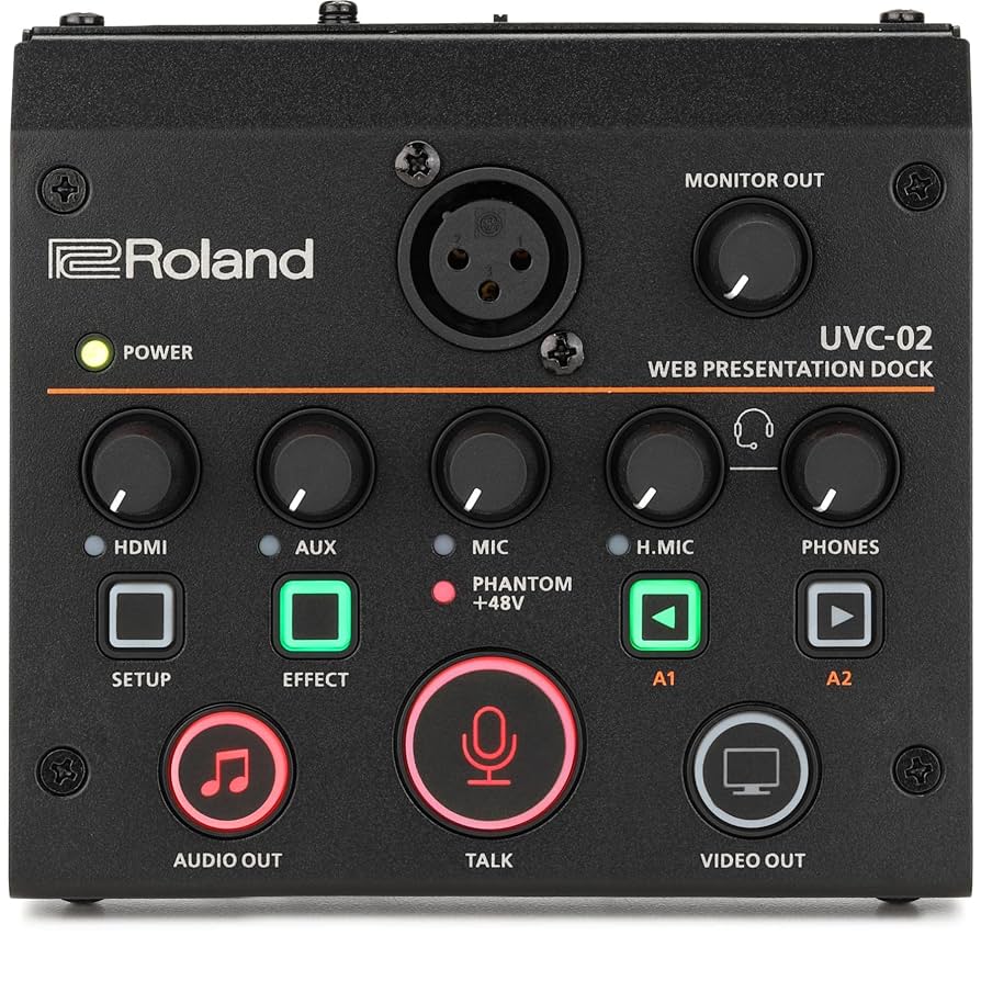 Roland UVC-02 ウェブプレゼンテーションドック Amazon.com: Roland Compact Web Presentation Dock (UVC-02
