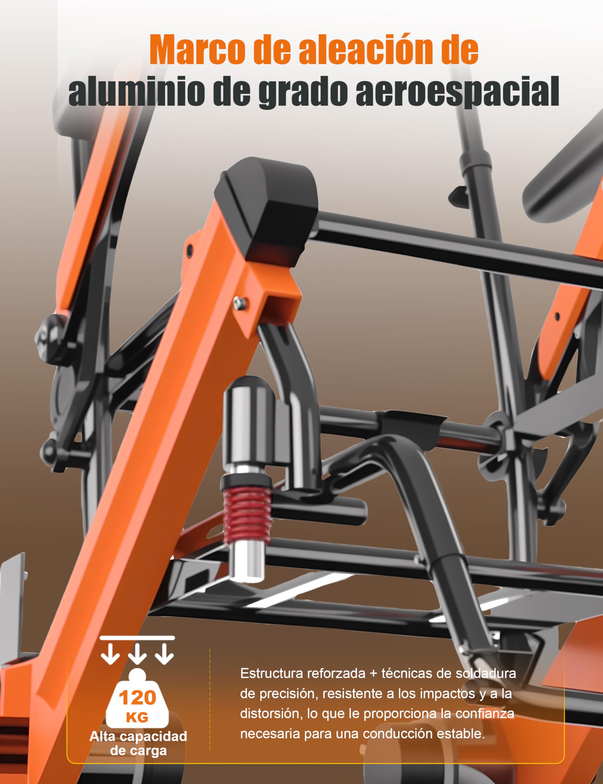 Silla de ruedas eléctrica plegable con asiento ergonómico, silla de ruedas eléctrica todo terreno de 25 km para personas mayores, freno electromagnético, ideal para movilidad en la vida
