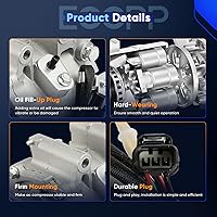 Vista 3 de ECCPP Compresor de CA con embrague 2006-2011 apto para Honda Civic 1.8L compresor de aire acondicionado enfriamiento rápido TRSE07