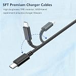 Charger for Nintendo Switch, AC Adapter for Switch - Fast Travel Wall Charger with 5FT Type C Cable 15V/2.6A Power Supply for Nintendo Switch Supports TV Mode and Dock Station