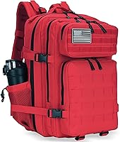 Vista 10 de Mochila táctica de asalto de 45L, mochila de 3 días con Molle, mochila impermeable para mochilas tácticas, Grande, Mochila