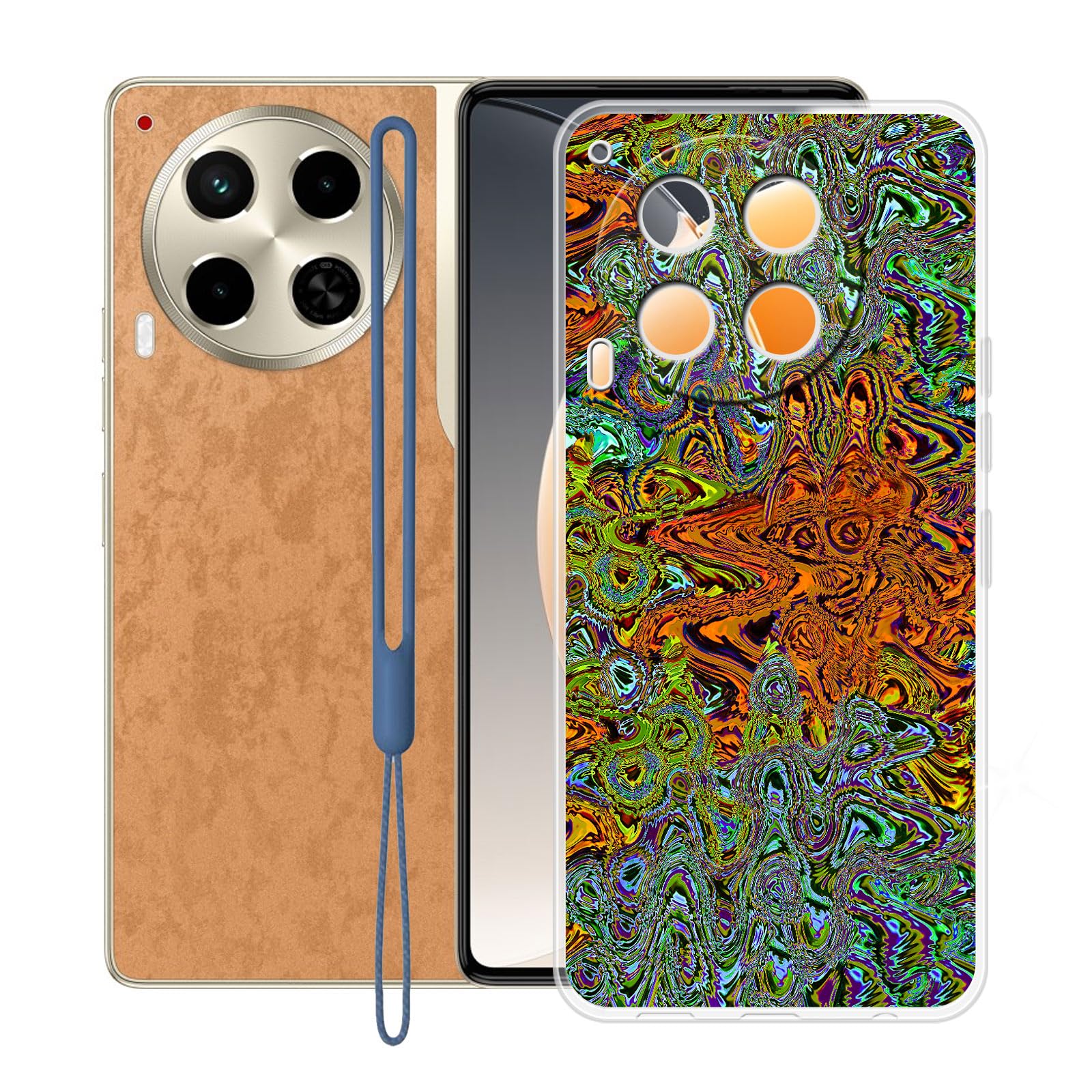 KJYFOANI for Tecno Camon 30 Premier 5G Case, Transparent Hull Soft Silicone TPU Protective Case, Shockproof Anti-Fall Shell, Bumper Back Cover for Tecno Camon 30 Premier 5G (6.77