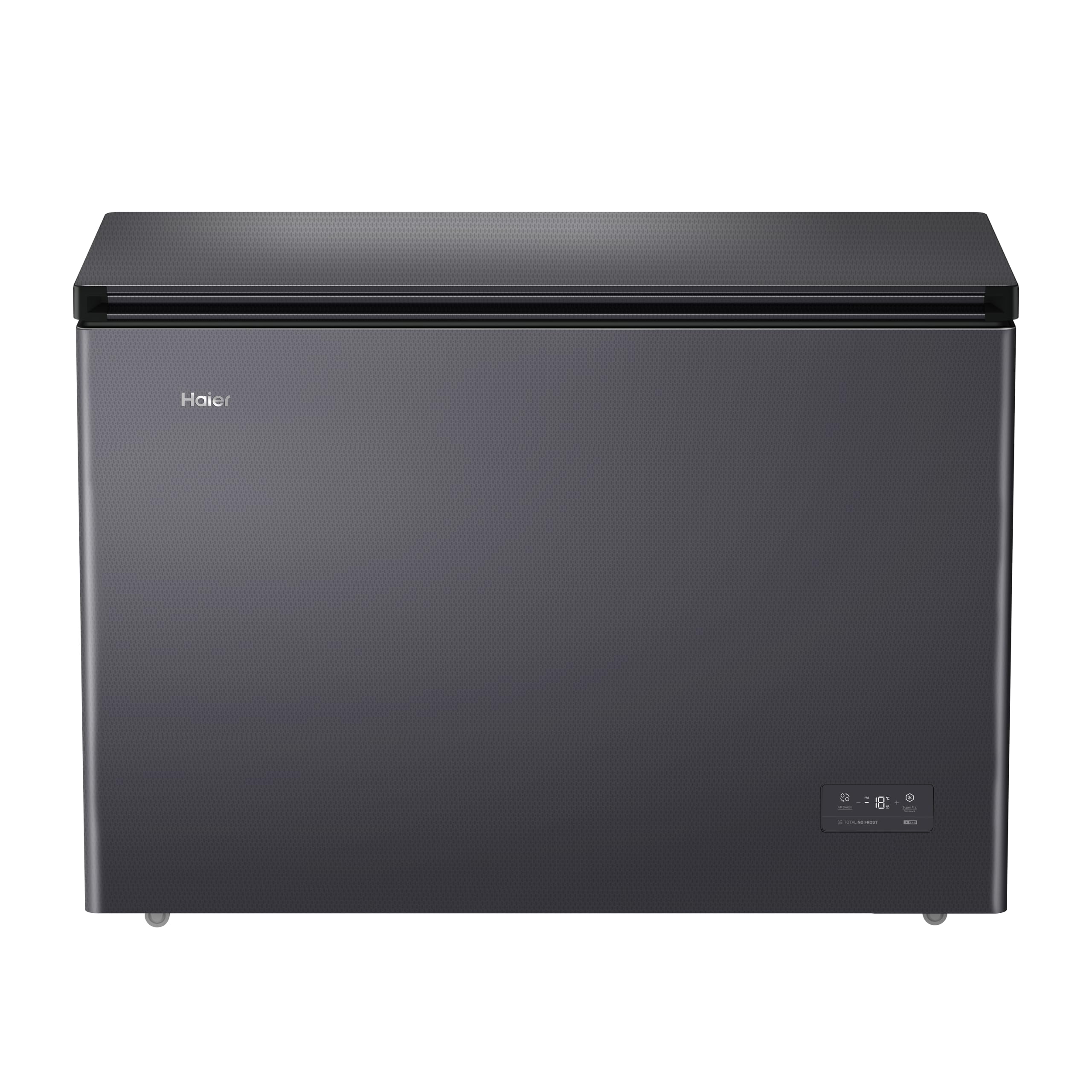Haier Free Standing Chest Freezer, 1 Door, Total No Frost, E Class, 300L Total Capacity, Dark Inox 120x62x96.5cm - HCE300NFEK