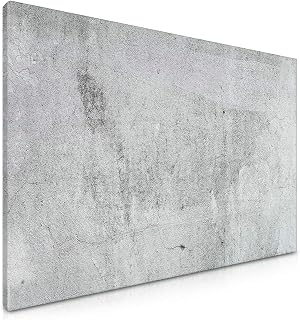 Navaris Magnetic Dry Erase Board - 16 x 24 inches Decorative White Board for Wall with Design, Includes 5 Magnets and Marker - Concrete