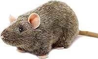 TigerHart Reuben The Rat 7-Inch Plush Stuffed Animal - Realistic Norway Rat Toy with Story for Kids 3+