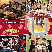 Vista 8 de 12 Oz Popcorn Machine (Red) - Countertop Popcorn Maker - 3 Easy Switches, Make Up to 48-60 Cups for Movie Nights, Party, Events