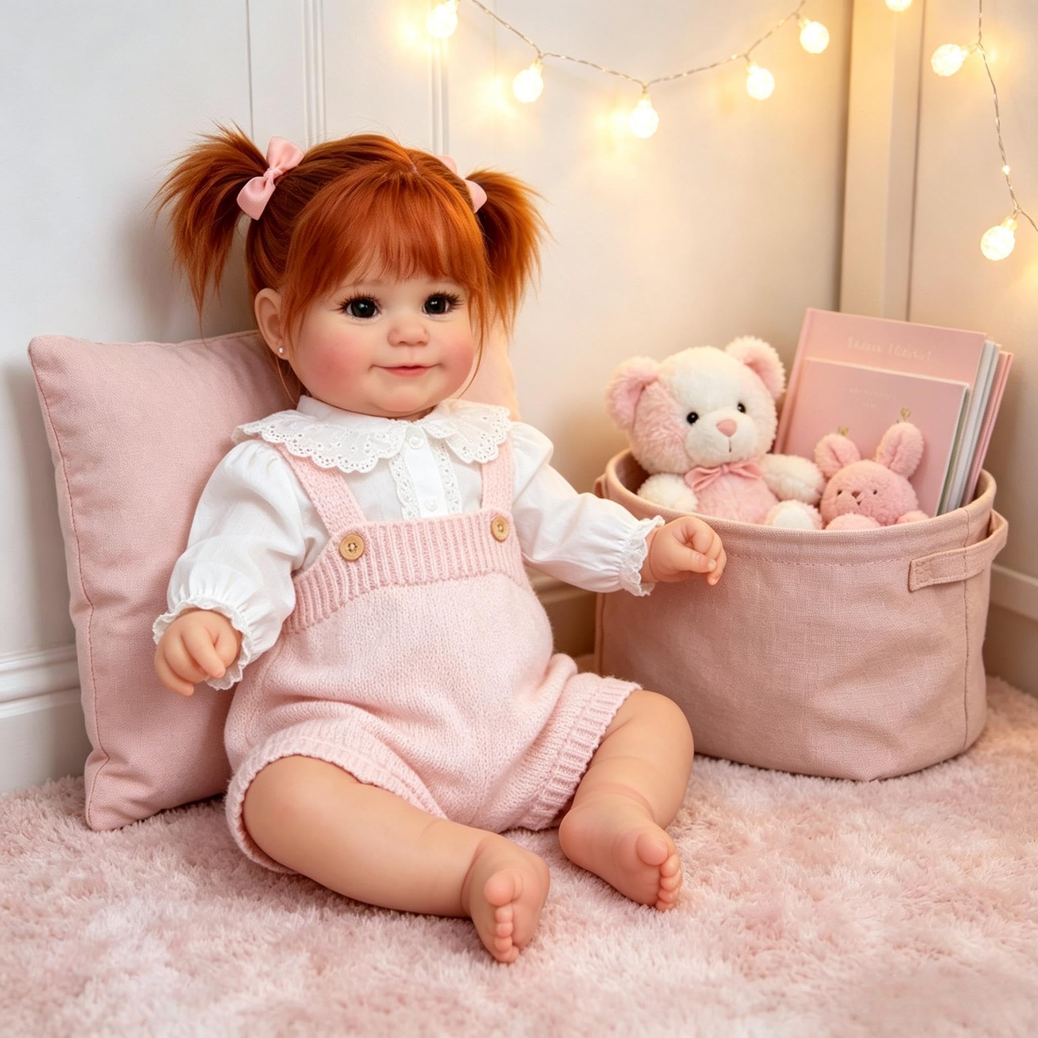 Smiling Reborn Baby Dolls silikonowe całe ciało dziewczyna Maddie 50 cm realistyczna lalka bobas miękka winylowa realistyczna lalka noworodka niemowlę lalki prawdziwe życie lalki niemowlęce z
