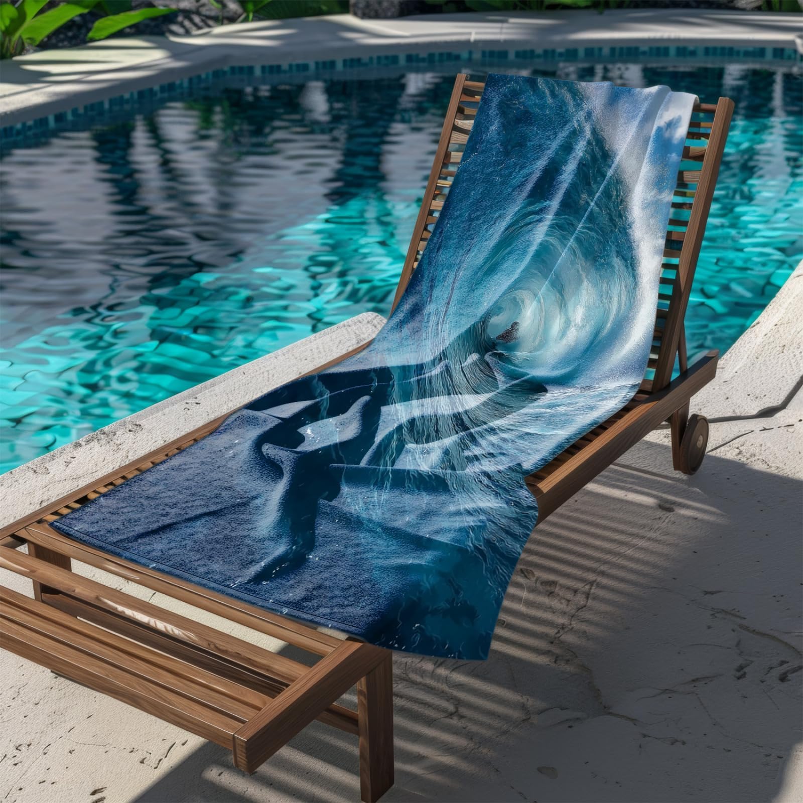 Telo Mare Microfibra 210x230 Blu Verde Telo Spiaggia Grande Antisabbia,XXL Asciugamano Mare, Asciugatura Rapida, Stuoia Spiaggia Leggero E Portatile