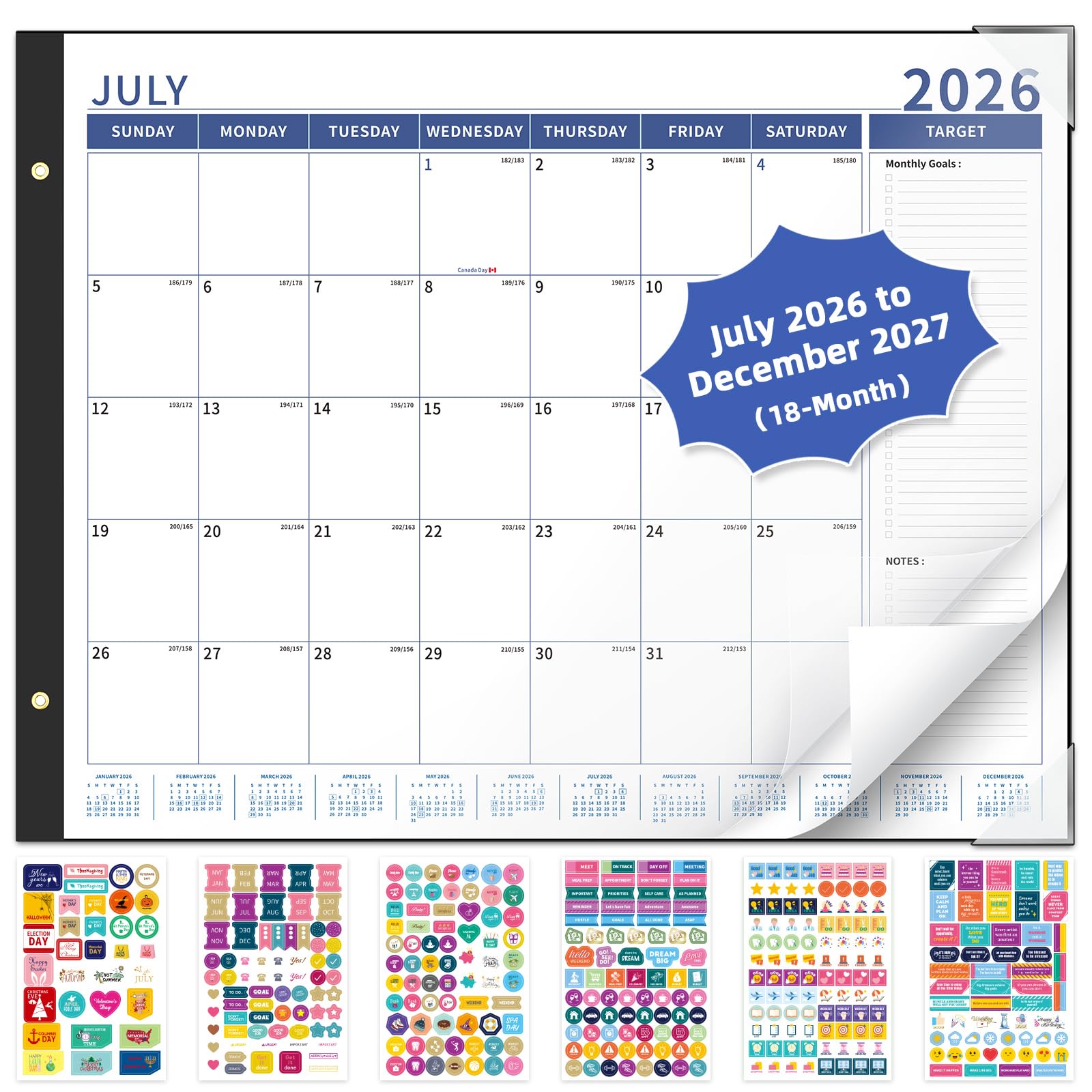Ospelelf Desk Calendar 2026-2027