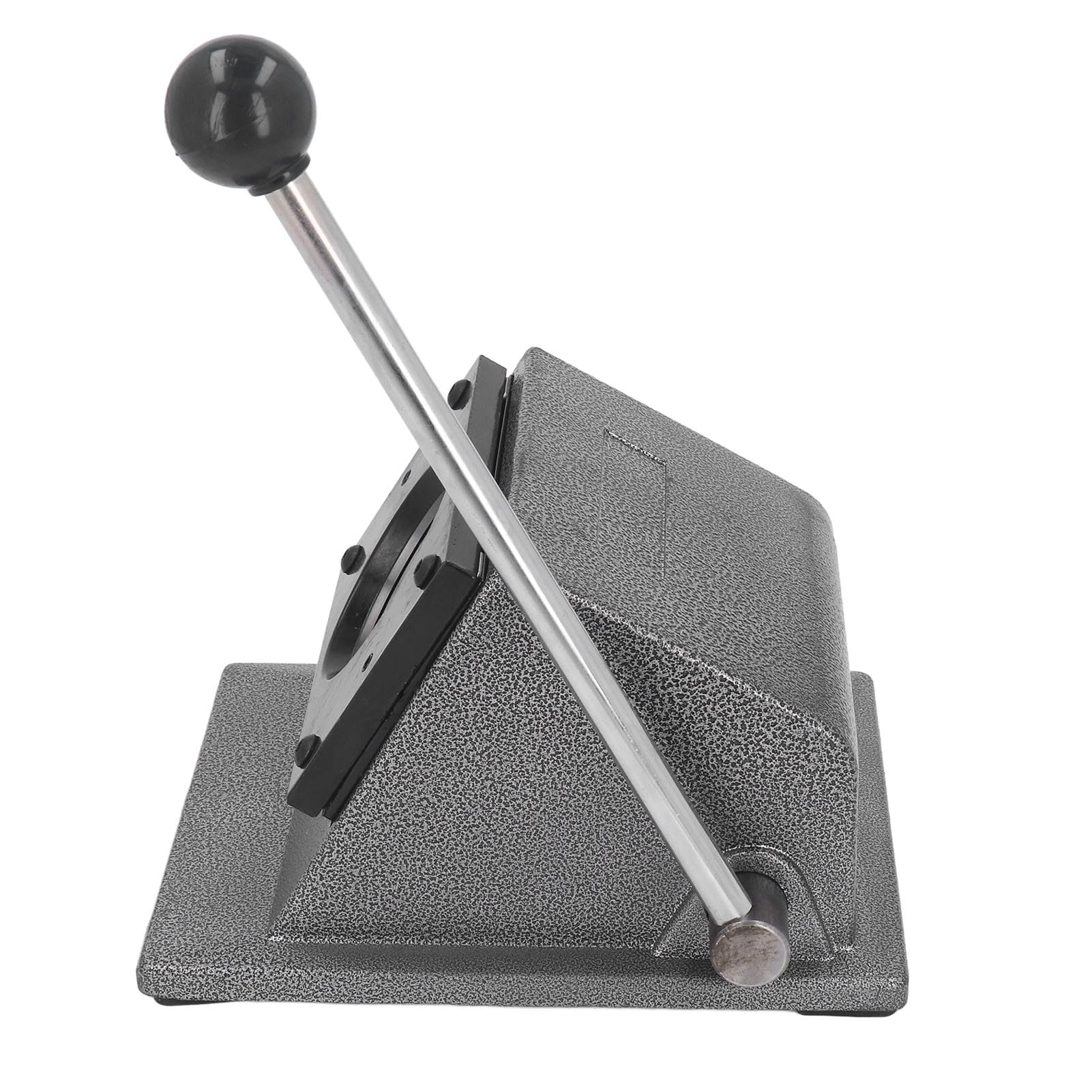 AMONIDA Máquina para Hacer Insignias Redondas, Cortador Perforador de Acero Inoxidable de para Tarjetas de PVC Fotográficas de Papel, Ideal para Manualidades (58MM)