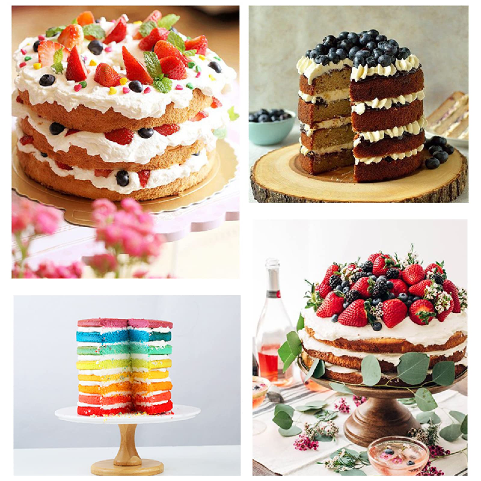 Nieprzywierająca blacha do pieczenia silikonowa ciasto warstwowe okrągła forma DIY desery forma do pieczenia musu formy do ciasta formy kuchenne 6 cali 4szt 8 cali 4szt 4szt B