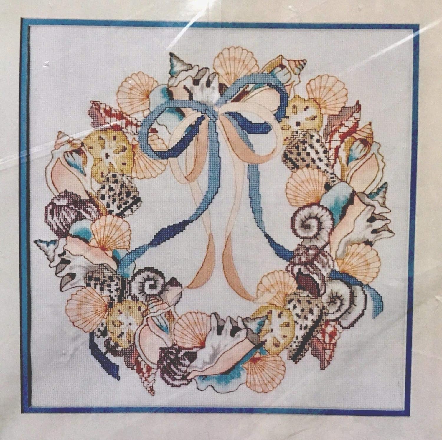Something Special Shell Wreath Picture Counted Cross Stitch Kit #50235
