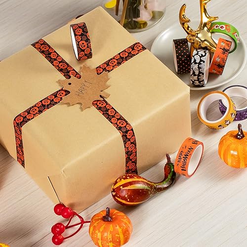 Miniatura 7 de Whaline Juego de 24 rollos de cinta Washi para día de San Patricio, cinta adhesiva de Pascua de 0.591in, patrón de huevo de conejito de trébol