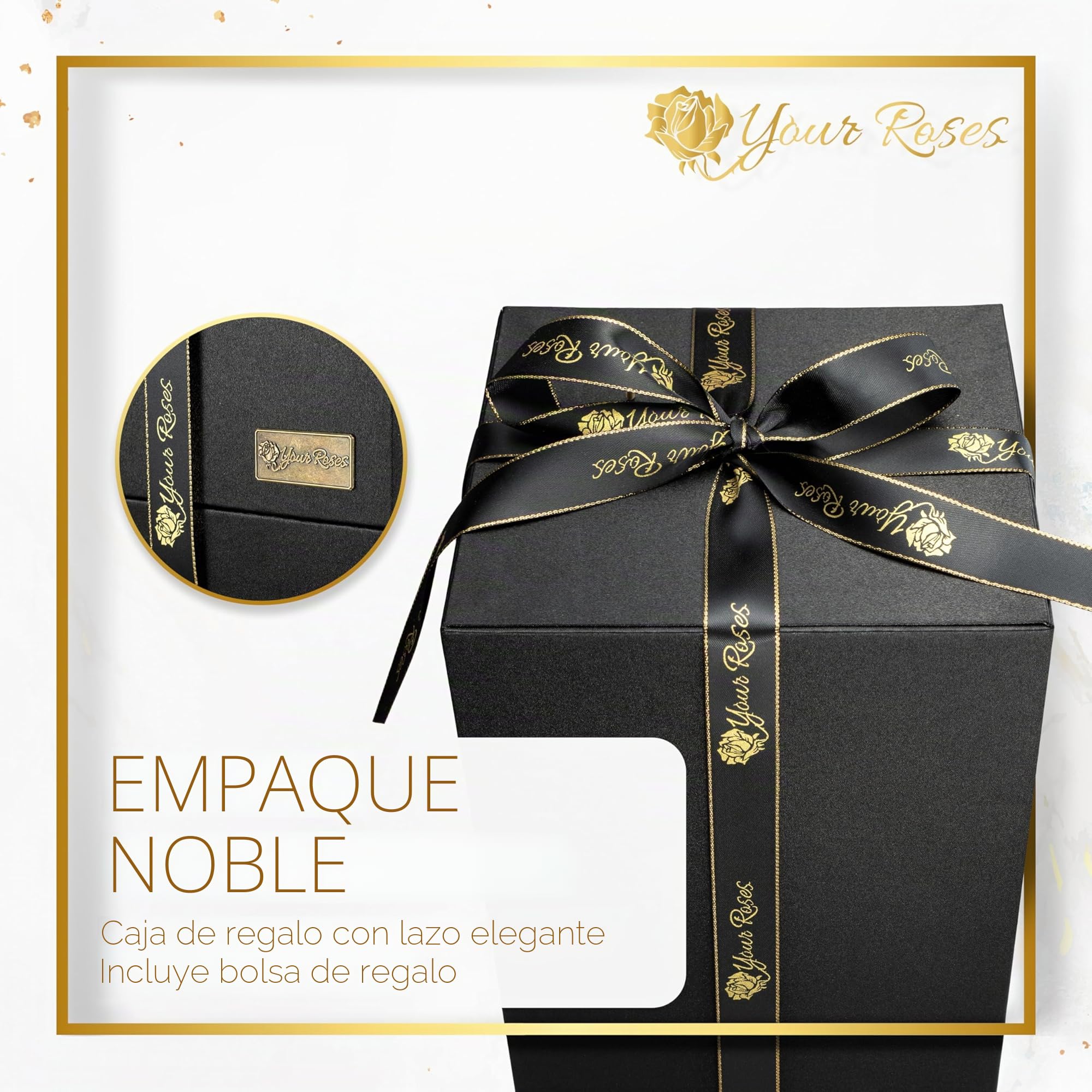 YourRoses® Rosa auténtica premium en cristal con una hermosa caja de regalo | Larga durabilidad y elegante regalo como prueba de amor | Un regalo del corazón