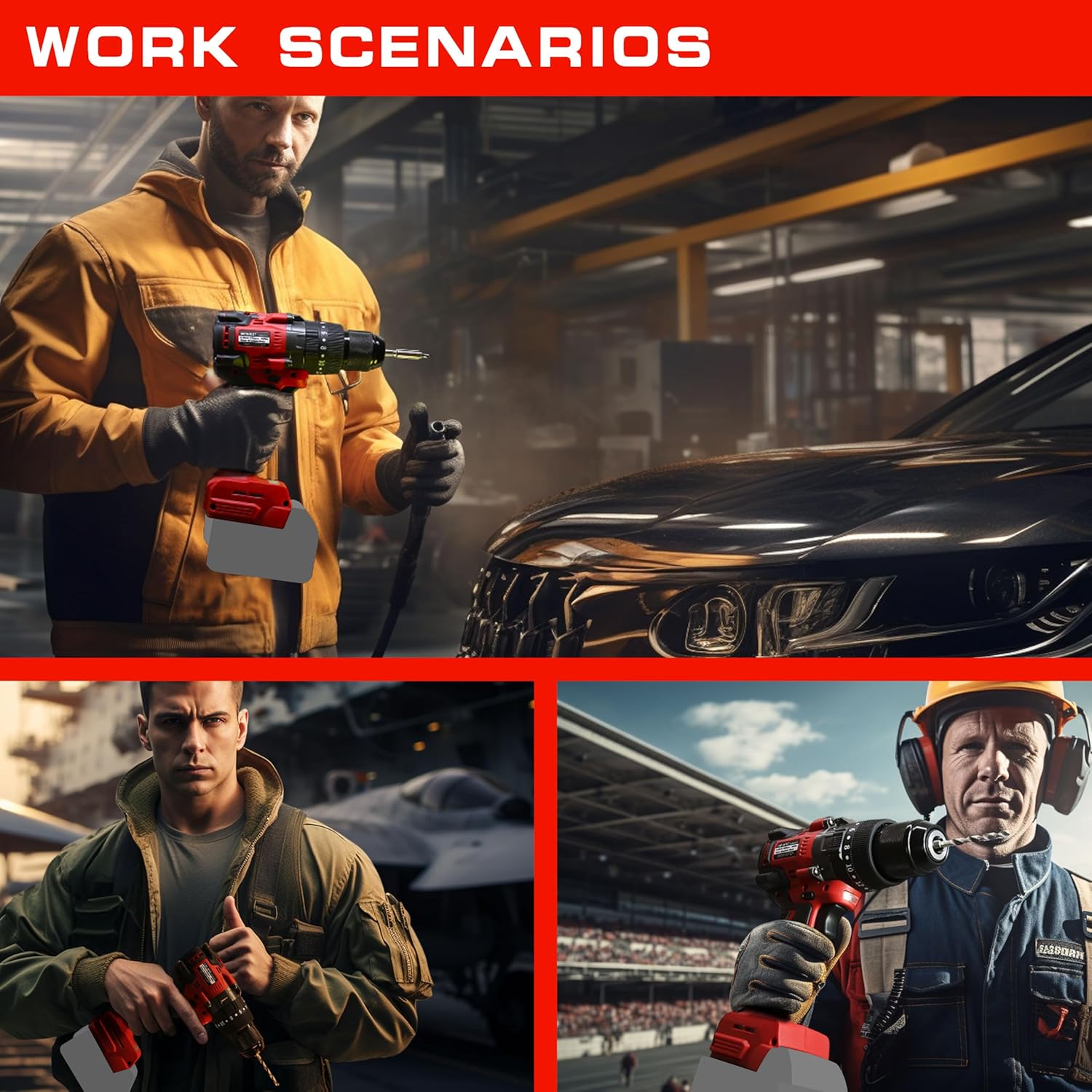 IRONFIST Cordless Drill Compatible with Milwaukee M18 Batteries, 1/2” Metal Self Lock Chuck, 150Nm MAX Torque, 2 Variable Speed 20+3 Position, Professional Drill/Driver (NO BATTERY)